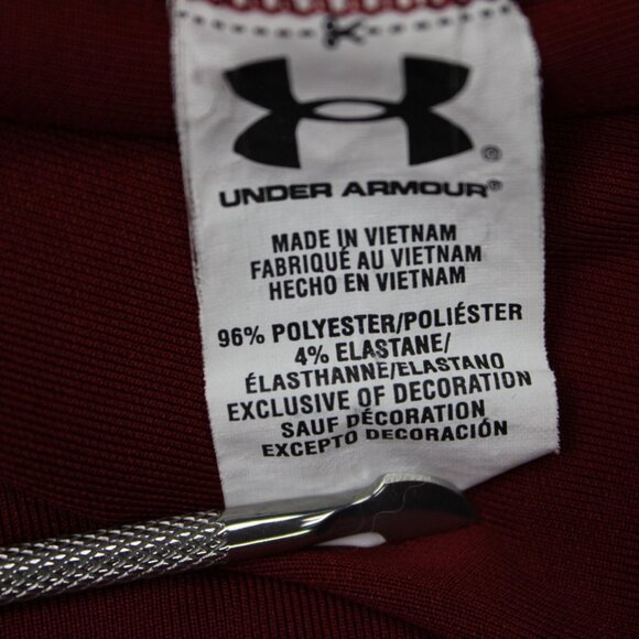 Under Armour Polo Shirt Mens XL Red UA Yuengling Logo Heatgear Loose Fit S/S - Picture 9 of 14